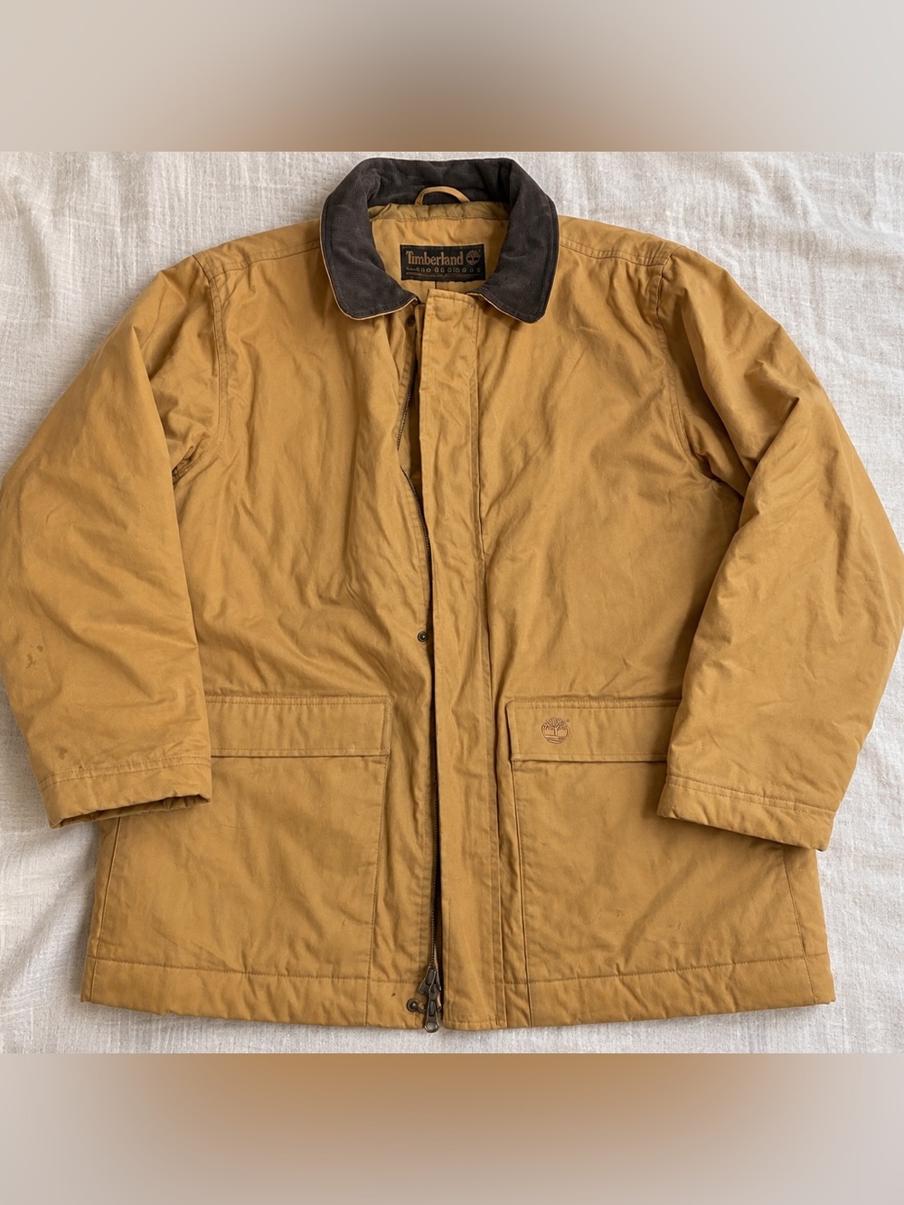 Timberland Weathergear Brown/Tan Utility Field barn coat jacket XL